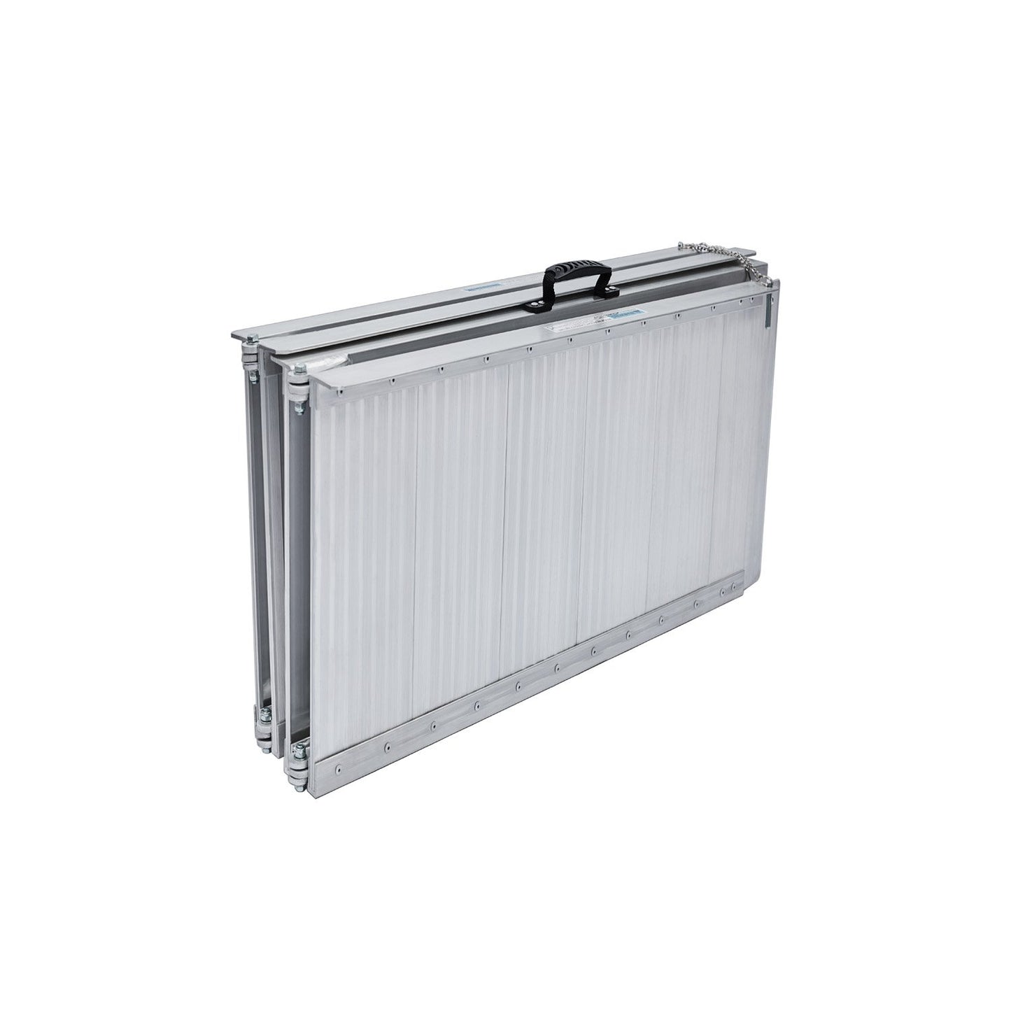Kartrite 4ft Aluminium Foldable Wheelchair Ramp Non-Slip R02 Silver V240-RAM-WCR-R02-4FT