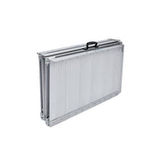 Kartrite 4ft Aluminium Foldable Wheelchair Ramp Non-Slip R02 Silver V240-RAM-WCR-R02-4FT