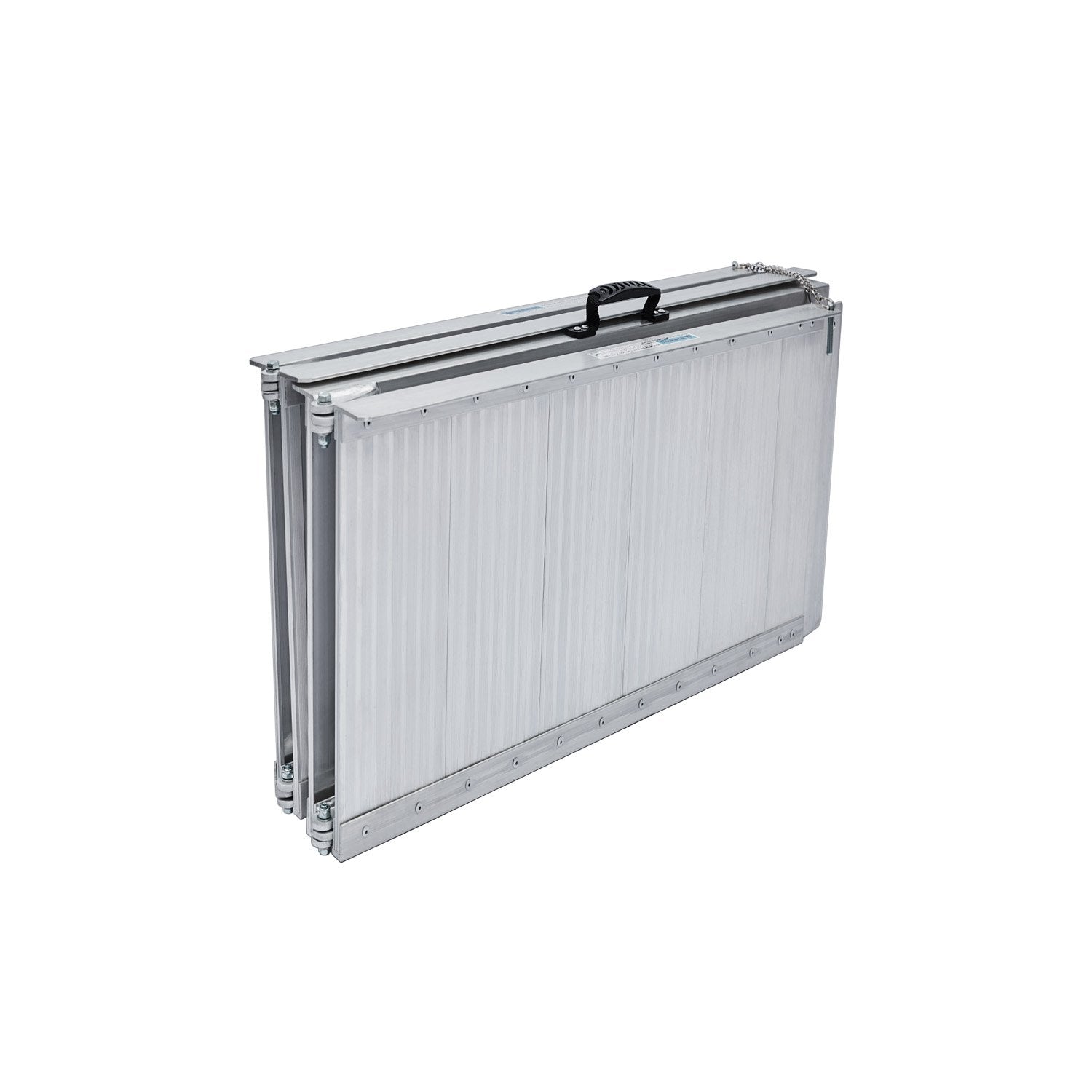 Kartrite 4ft Aluminium Foldable Wheelchair Ramp Non-Slip R02 Silver V240-RAM-WCR-R02-4FT
