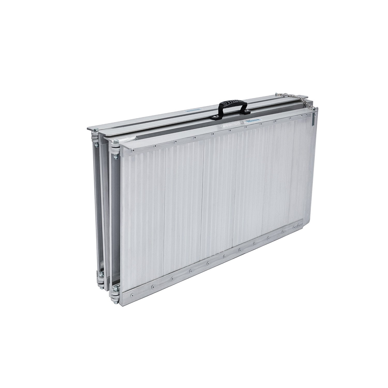 Kartrite 5ft Aluminium Foldable Wheelchair Ramp Non-Slip R02 Silver V240-RAM-WCR-R02-5FT