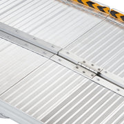Kartrite 6ft Aluminium Foldable Wheelchair Ramp Non-Slip R02 Silver V240-RAM-WCR-R02-6FT