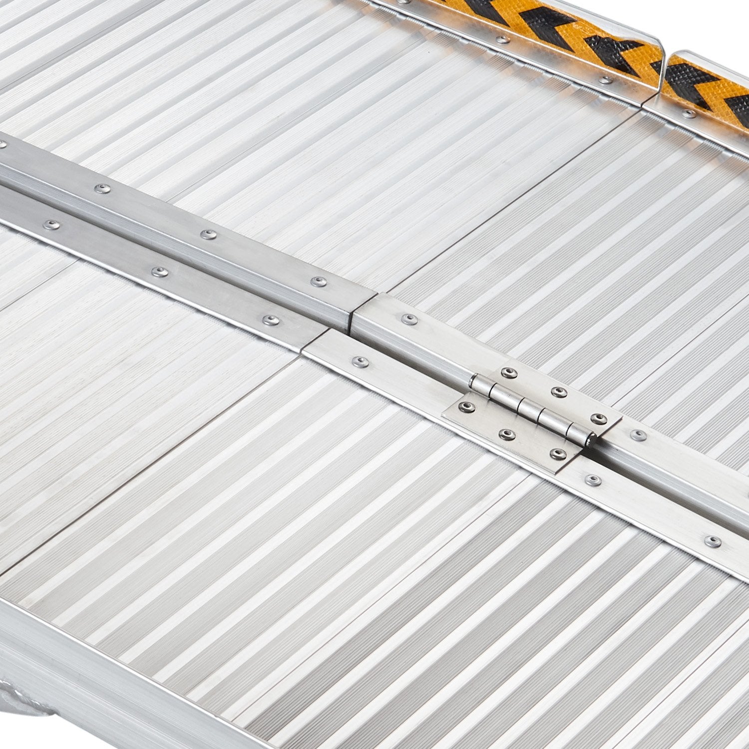 Kartrite 6ft Aluminium Foldable Wheelchair Ramp Non-Slip R02 Silver V240-RAM-WCR-R02-6FT