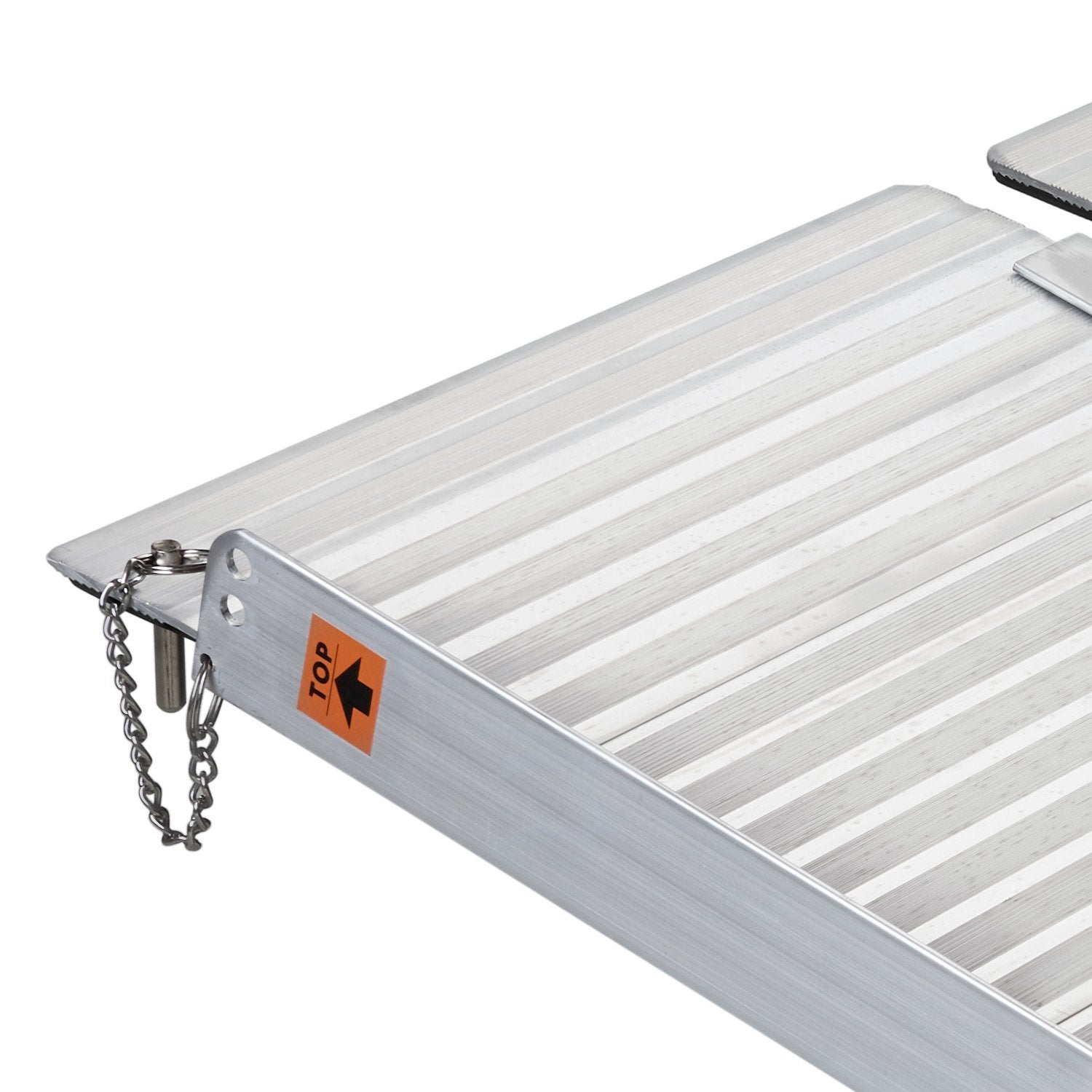 Kartrite 6ft Aluminium Foldable Wheelchair Ramp Non-Slip R02 Silver V240-RAM-WCR-R02-6FT