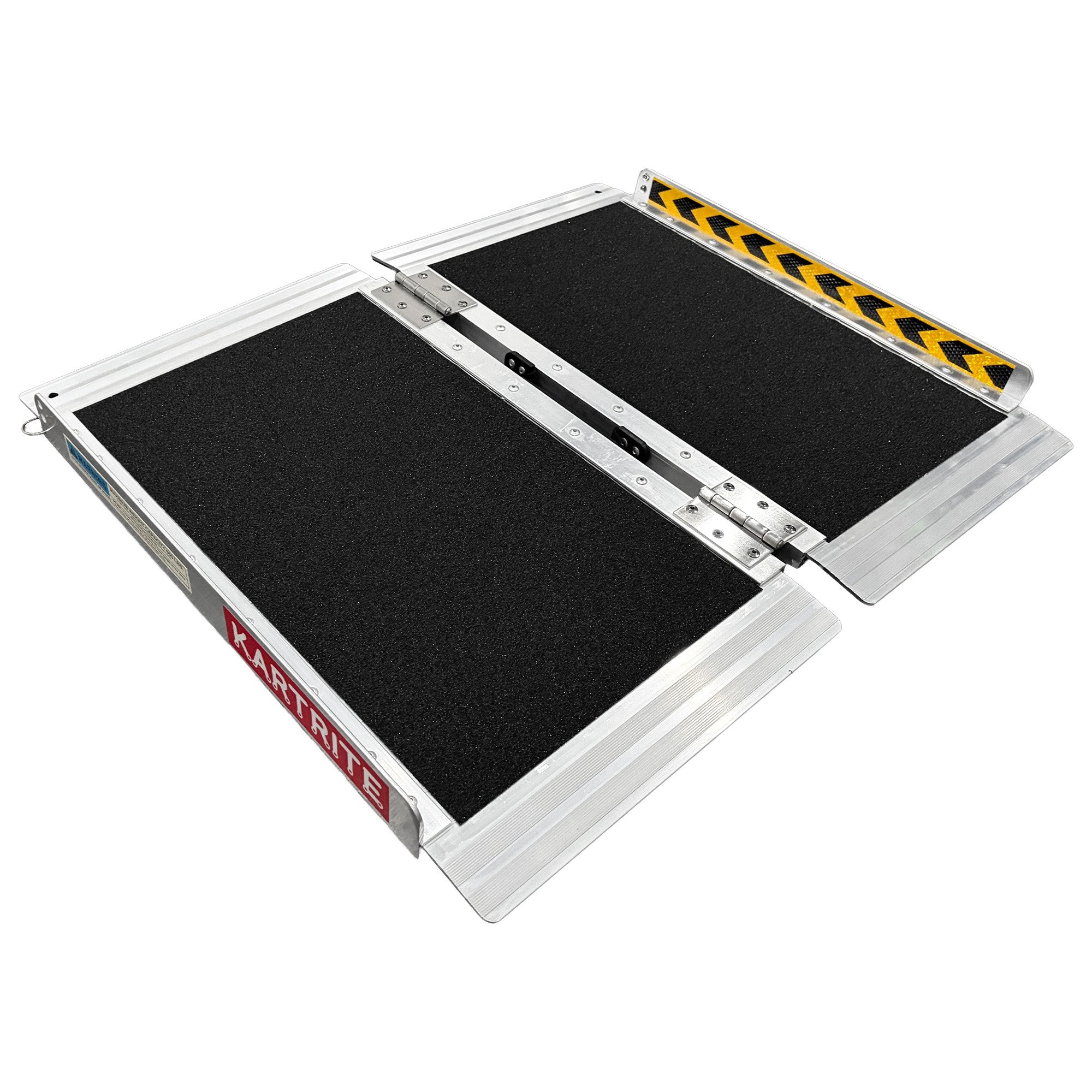 Kartrite Aluminium Wheelchair Ramp 2FT Mobility Ramp with High Grip Surface Safety Side Rails Locking Pin & V240-RAM-WCR-R03-2FT