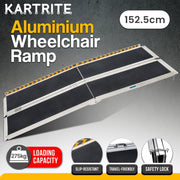 Kartrite Folding Aluminium Wheelchair Ramp 5FT Portable Mobility Access Ramp V240-RAM-WCR-R03-5FT