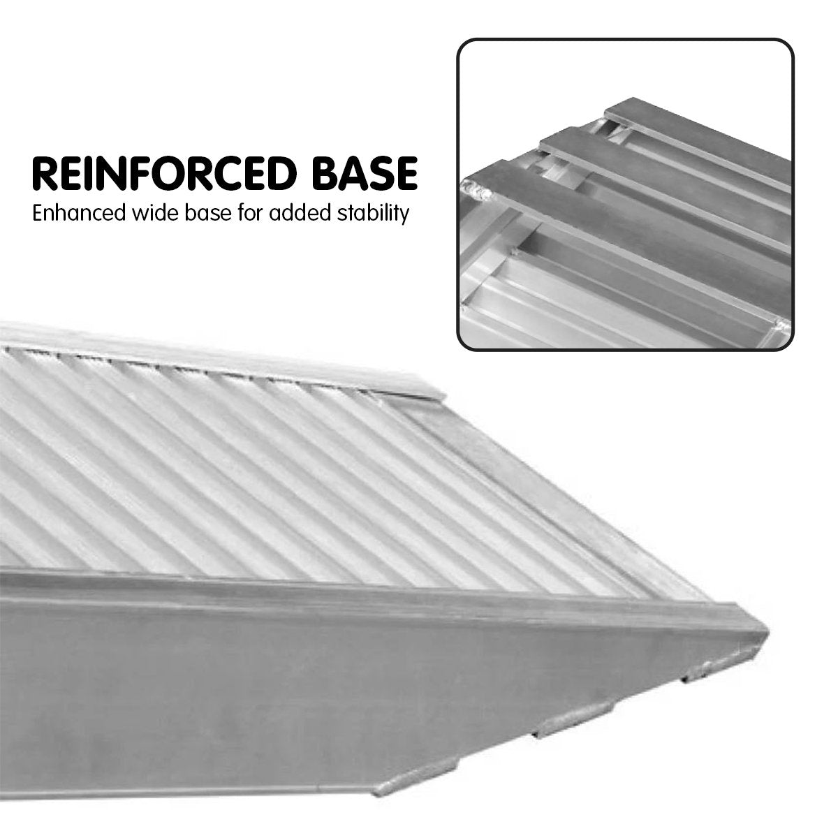 Kartrite 2x Heavy Duty Aluminium Loading Ramps - 2m V240-RAMP-305-20