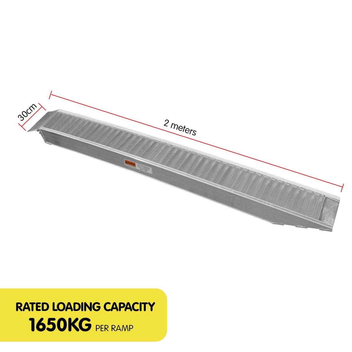 Kartrite 2x Heavy Duty Aluminium Loading Ramps - 2m V240-RAMP-305-20