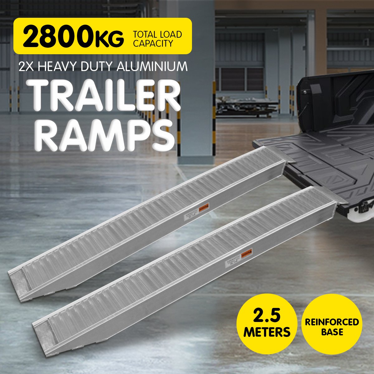Kartrite 2x Heavy Duty Loading Ramps - 2.5m V240-RAMP-305-25