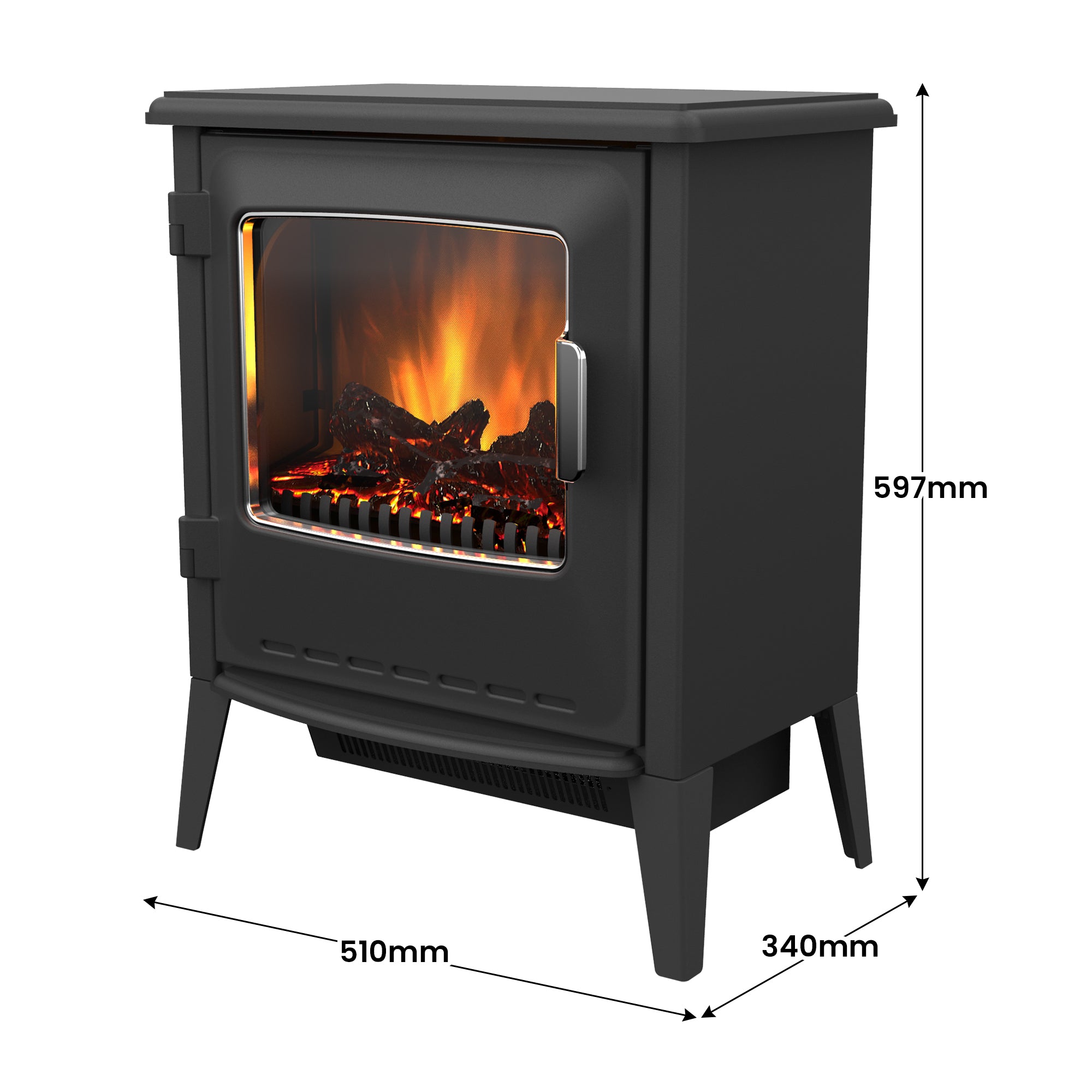 Dimplex 2kW Riley Portable Electric Fire Stove V240-RLY20-AU