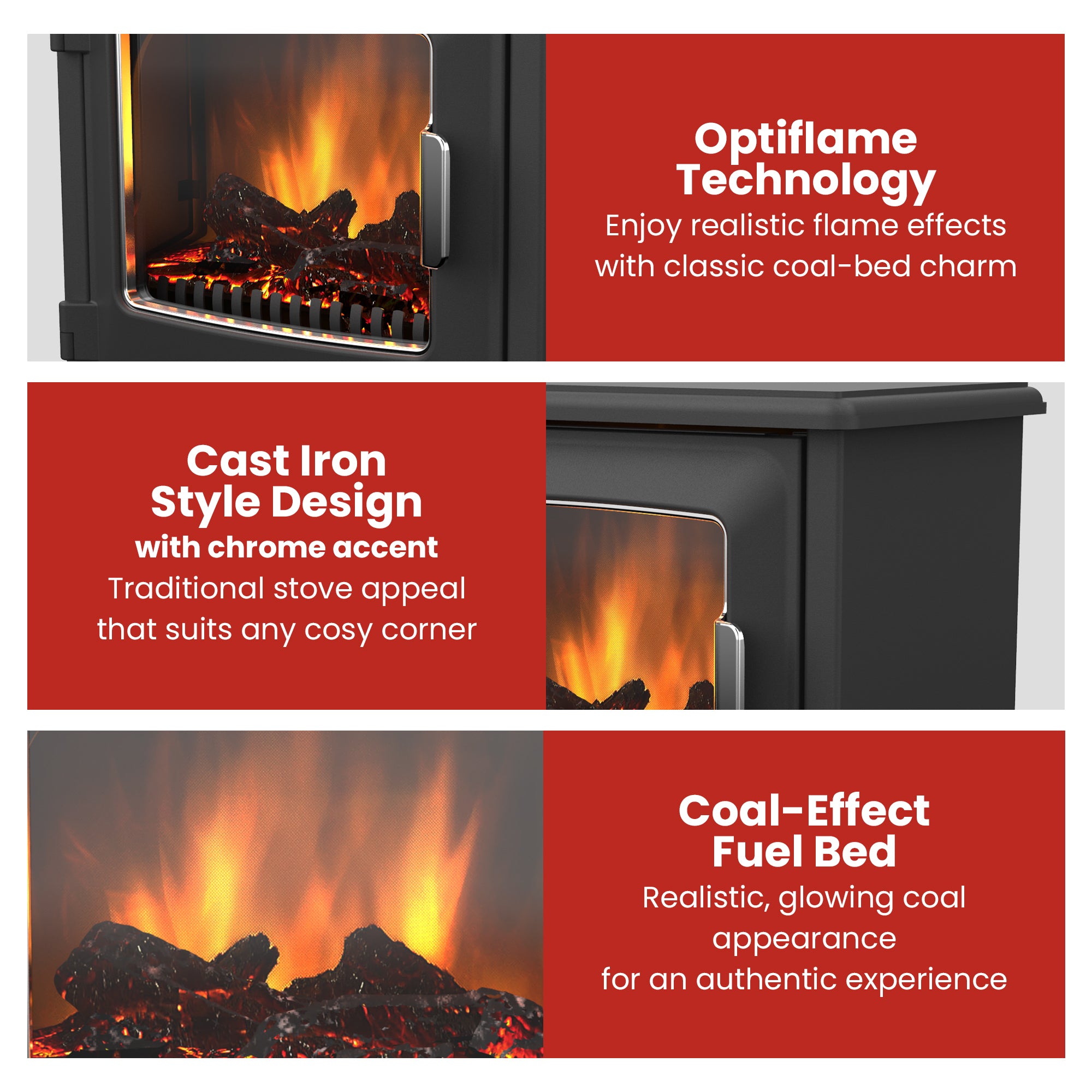Dimplex 2kW Riley Portable Electric Fire Stove V240-RLY20-AU
