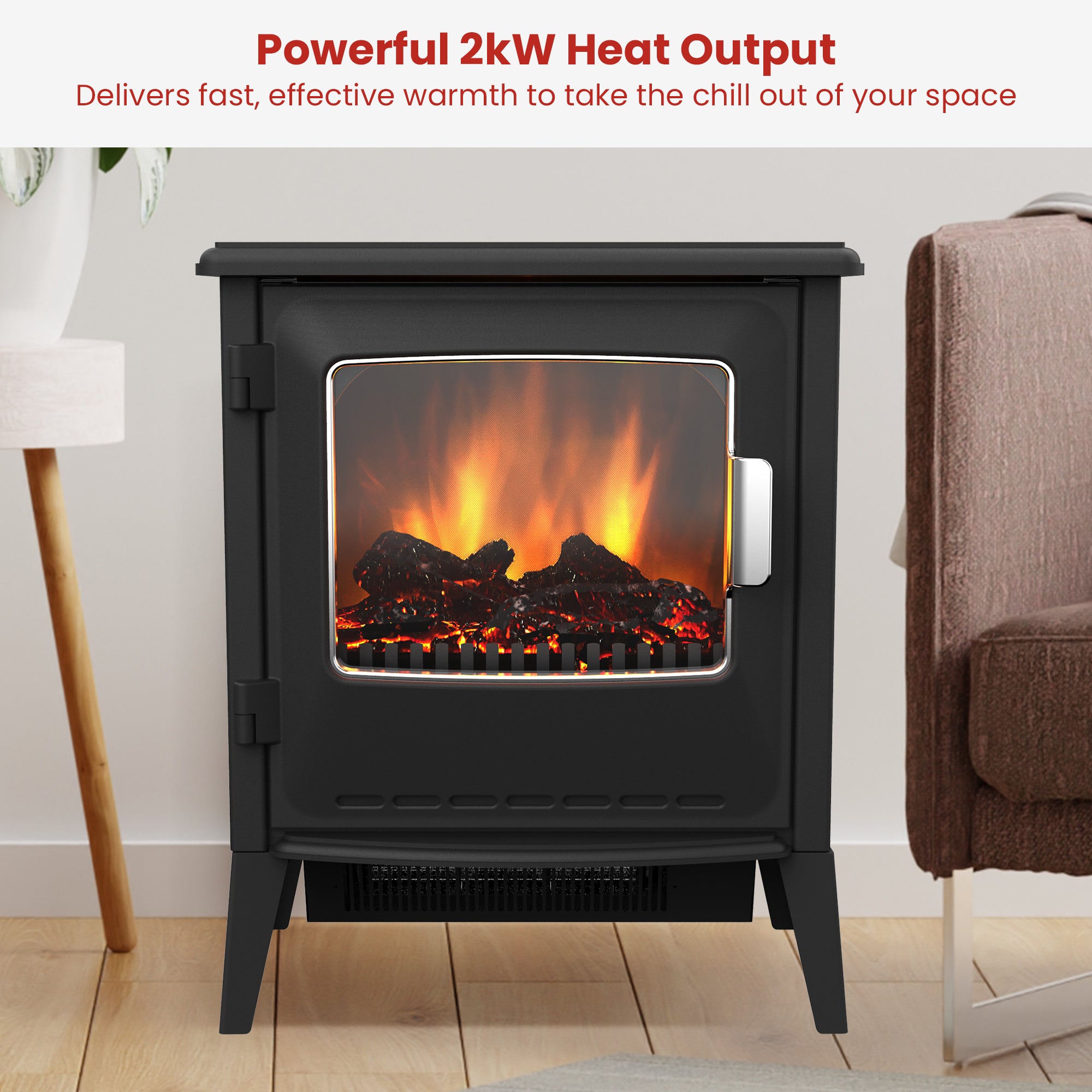 Dimplex 2kW Riley Portable Electric Fire Stove V240-RLY20-AU