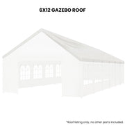Wallaroo 6x12 White Premium Outdoor Event Marquee Roof Spare Part V240-ROOF-6X12-CPT-WH