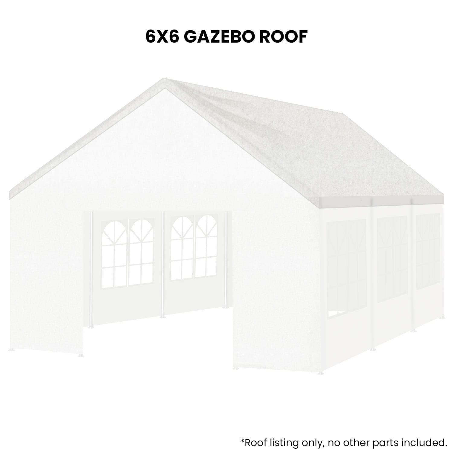 Wallaroo 6x6 White Premium Outdoor Event Marquee Roof Spare Part V240-ROOF-6X6-CPT-WH