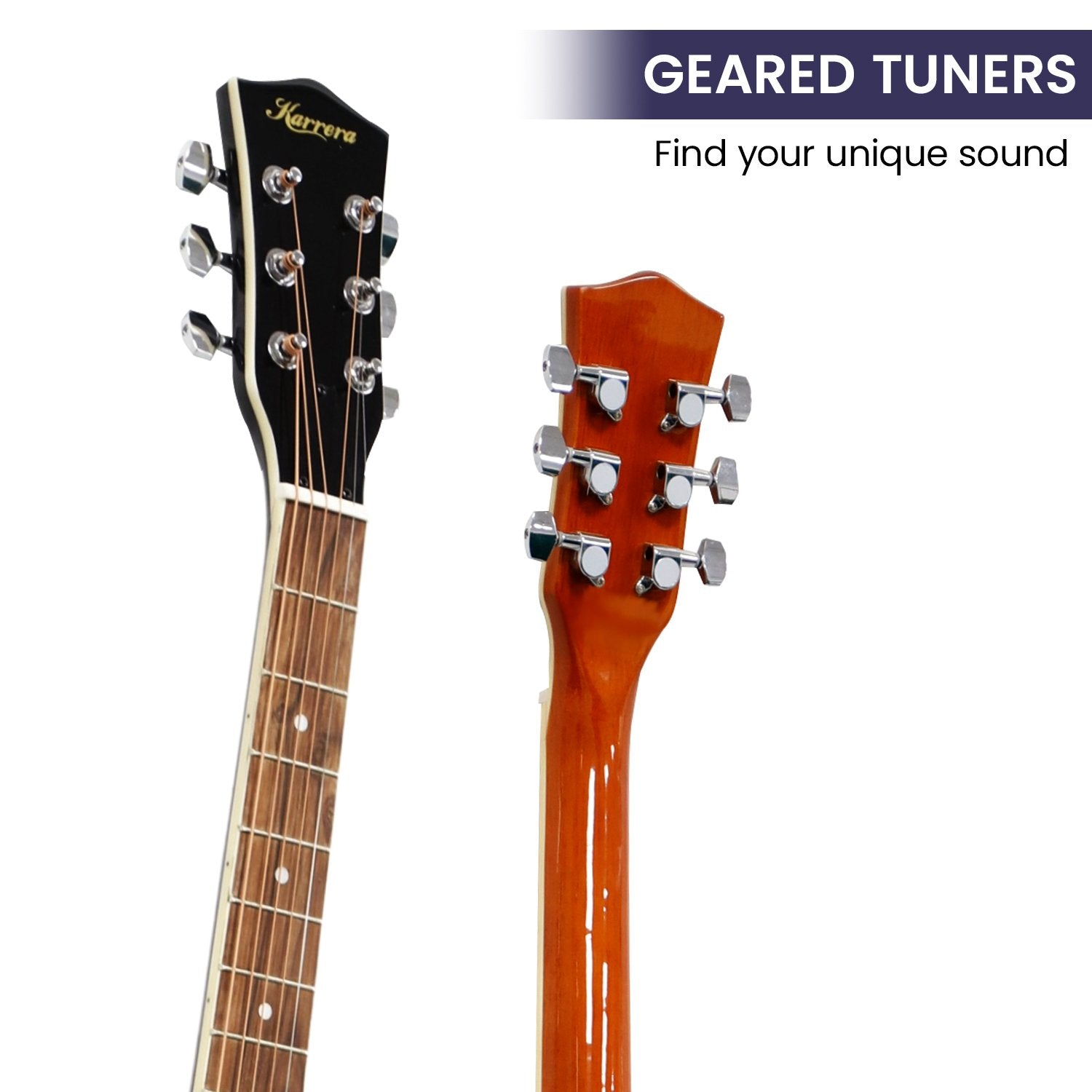 Karrera 40in Resonator Guitar - Sunburst V240-RSN-NC40-SB