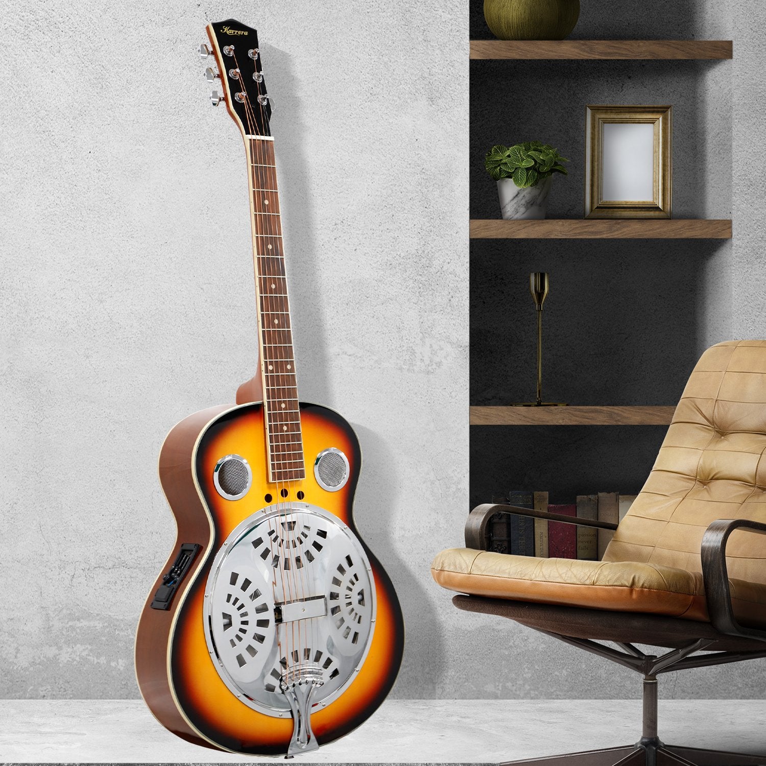 Karrera 40in Resonator Guitar - Sunburst V240-RSN-NC40-SB