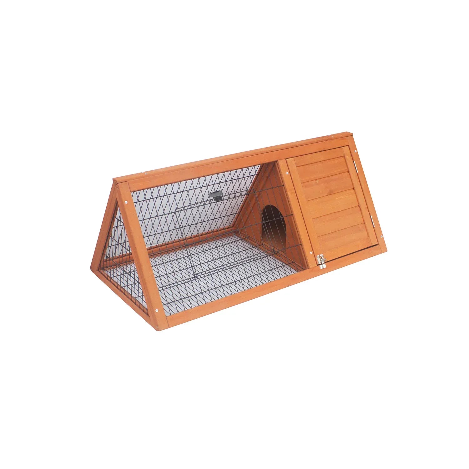 Little Buddies Wooden Triangle Rabbit Animal Hutch - 98cm V240-S0099