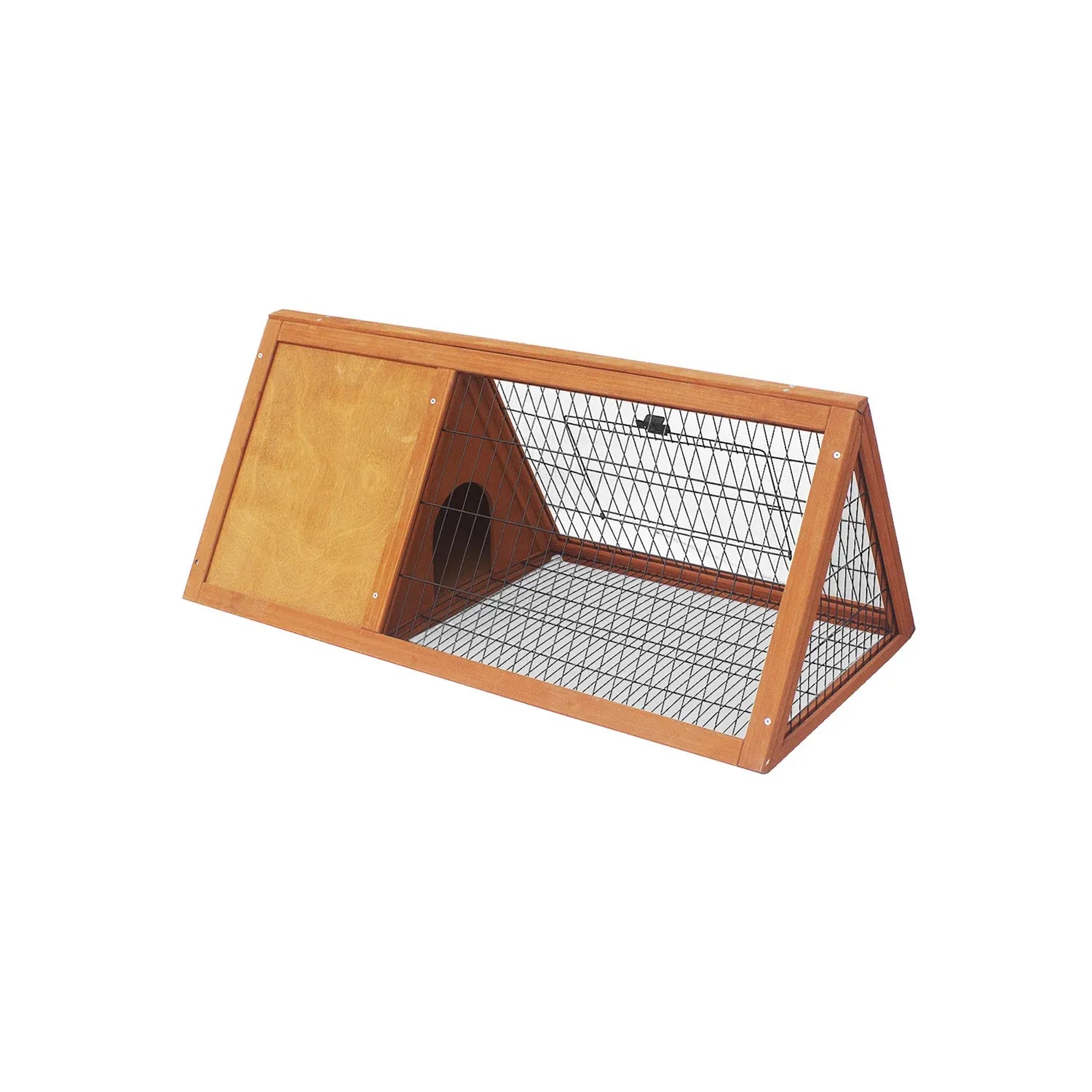 Little Buddies Wooden Triangle Rabbit Animal Hutch - 98cm V240-S0099