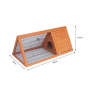 Little Buddies Wooden Triangle Rabbit Animal Hutch - 98cm V240-S0099
