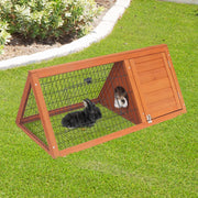 Little Buddies Wooden Triangle Rabbit Animal Hutch - 98cm V240-S0099
