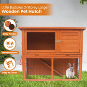 Little Buddies 2-Storey Wooden Pet Rabbit Hutch V240-S0123