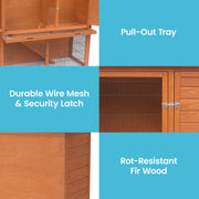 Little Buddies 2-Storey Wooden Pet Rabbit Hutch V240-S0123