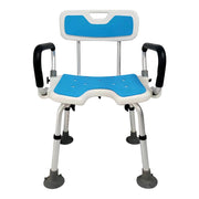 Orthonica Height Adjustable Aluminium Shower Chair With Adjustable Armrests V240-SHC-MAS-040-15L