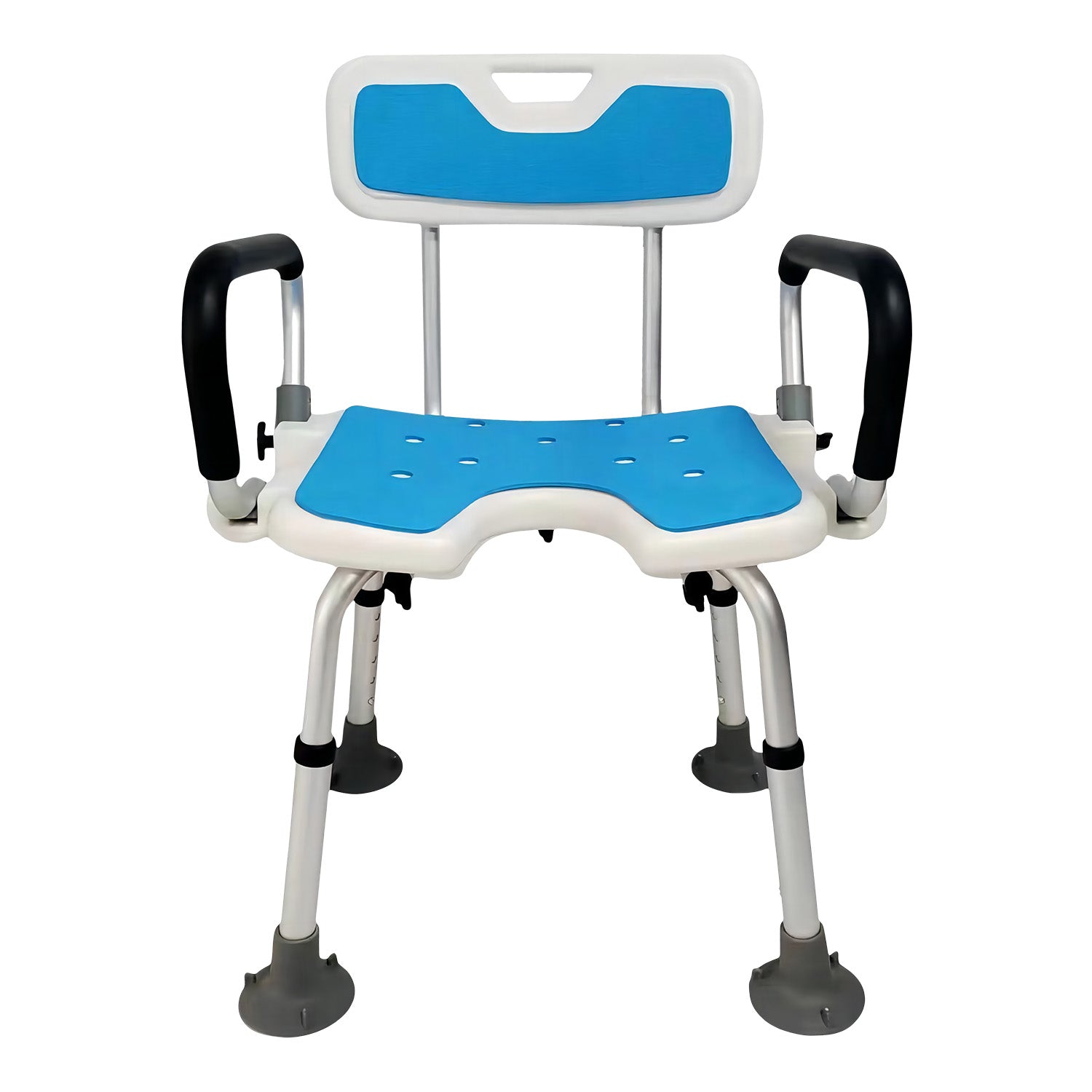 Orthonica Height Adjustable Aluminium Shower Chair With Adjustable Armrests V240-SHC-MAS-040-15L