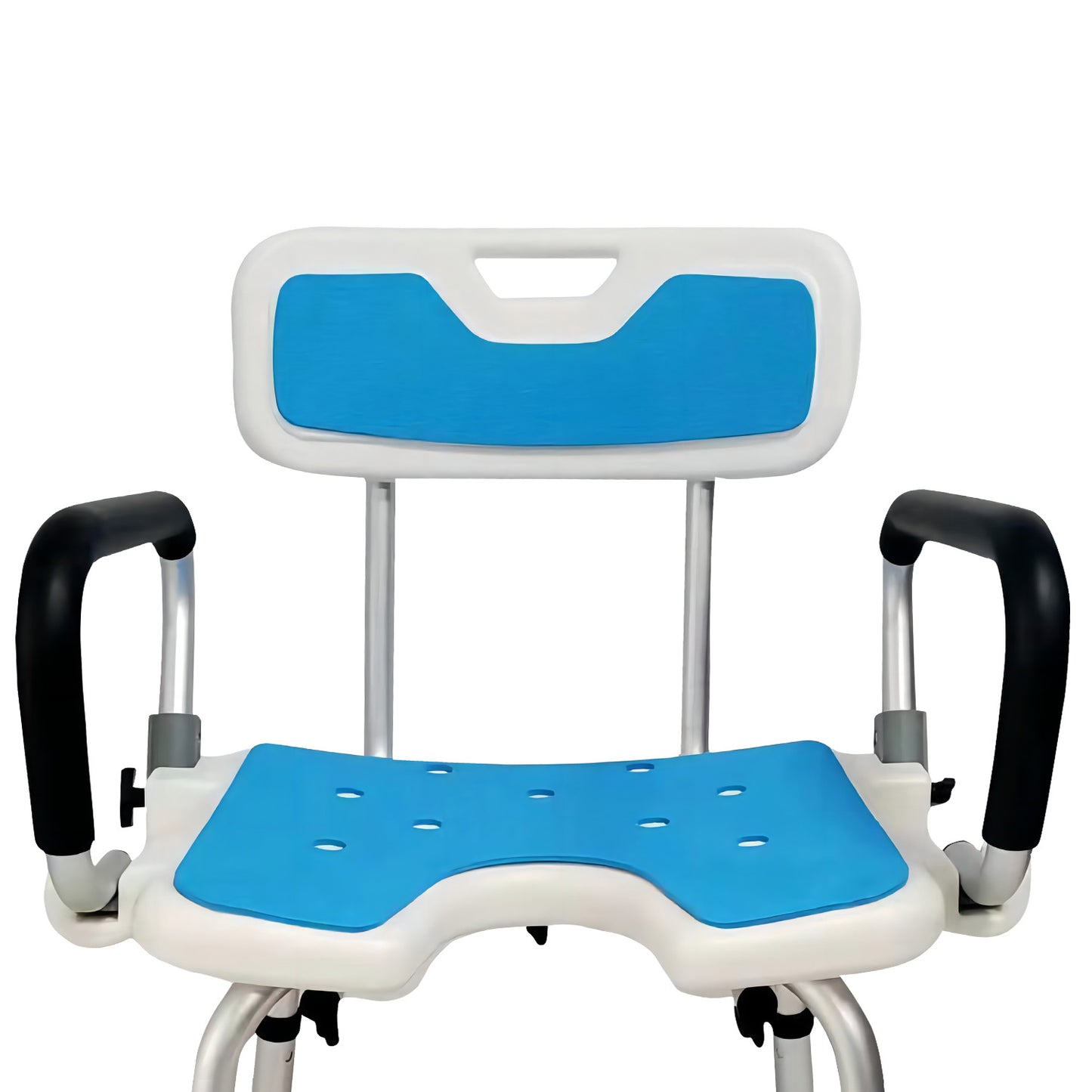 Orthonica Height Adjustable Aluminium Shower Chair With Adjustable Armrests V240-SHC-MAS-040-15L
