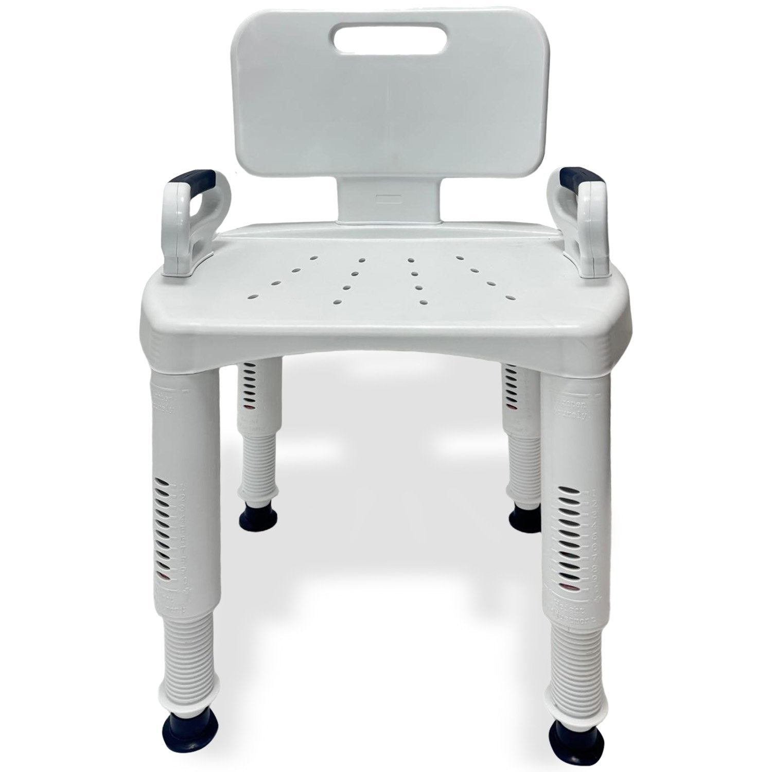 Orthonica Premium Adjustable Shower Chair with Armrests 158kg Capacity V240-SHC-MAS-073-WH