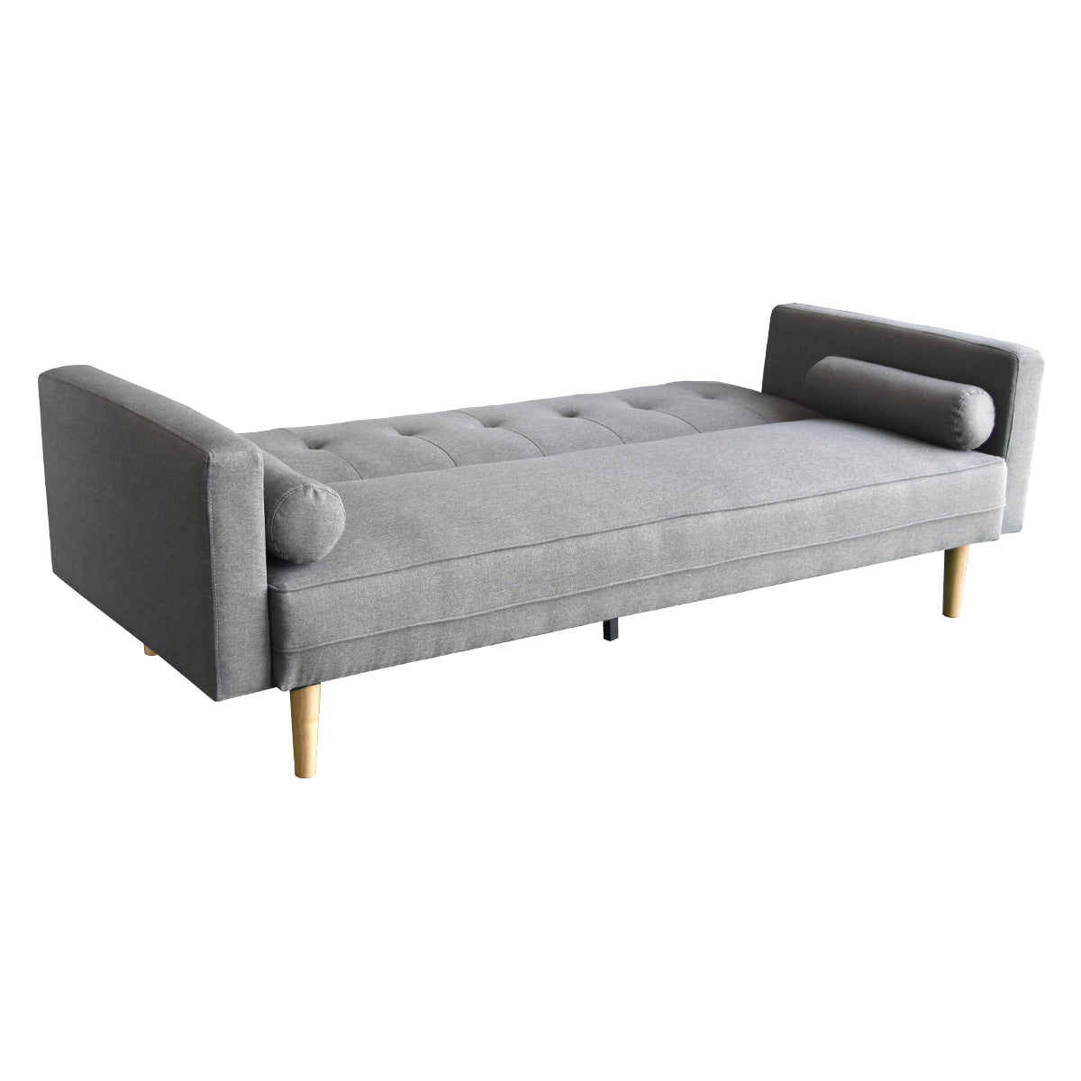 Sarantino Madison Sofa Bed Lounge Couch Futon Furniture Home Light Grey Linen Suite V240-SOFA-6101-LNN-LGR