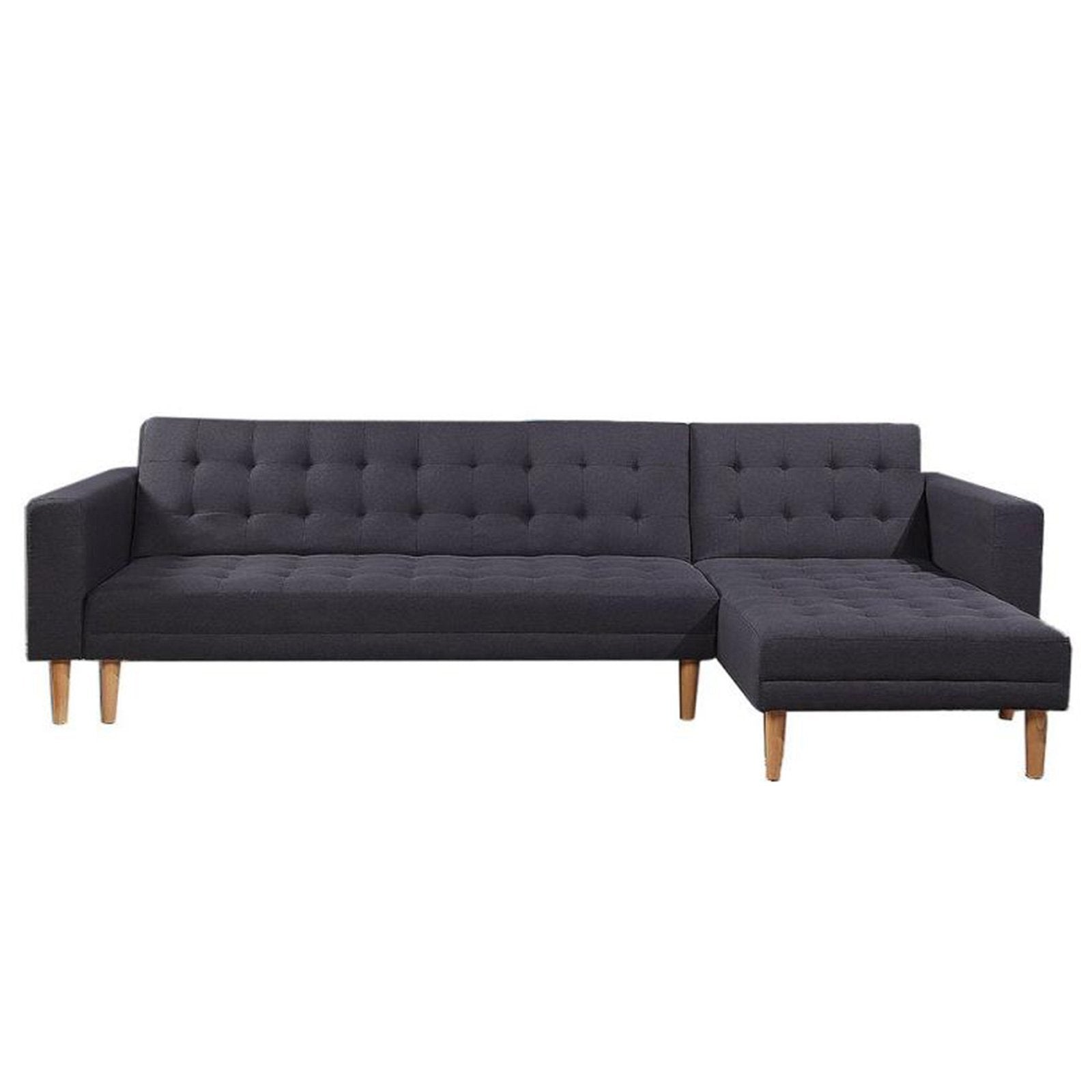 Sarantino Linen Fabric Corner Sofa Bed Couch Lounge With Chaise Furniture - Dark Grey V240-SOFA-6912-LNN-DGY