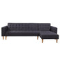 Sarantino Linen Fabric Corner Sofa Bed Couch Lounge With Chaise Furniture - Dark Grey V240-SOFA-6912-LNN-DGY