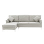 Sarantino Linen Corner Sofa Couch Lounge L-shape W/right Chaise Seat Light Grey V240-SOFA-8253-LNN-GY-R
