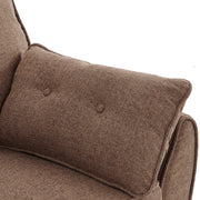 Sarantino 3 Seater Modular Linen Fabric Sofa Bed Couch Futon Suite - Brown V240-SOFA-M1910-LNN-BRN