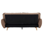 Sarantino 3 Seater Modular Linen Fabric Sofa Bed Couch Futon Suite - Brown V240-SOFA-M1910-LNN-BRN