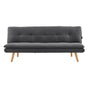 Sarantino 3 Seater Linen Sofa Bed Couch Lounge Futon - Dark Grey V240-SOFA-M2490-LNN-DGY