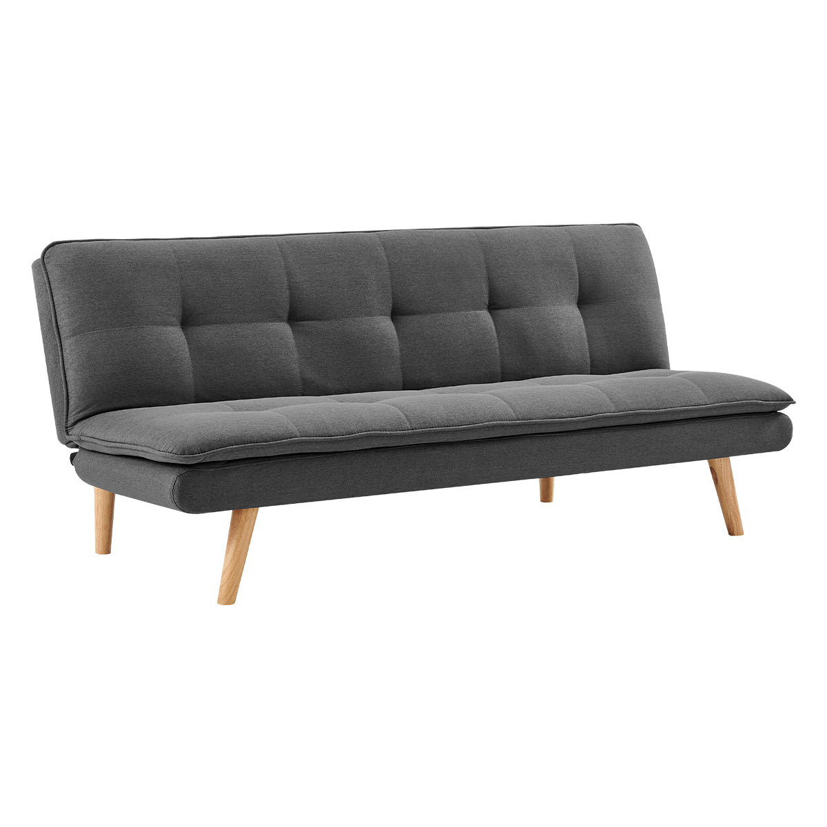 Sarantino 3 Seater Linen Sofa Bed Couch Lounge Futon - Dark Grey V240-SOFA-M2490-LNN-DGY
