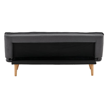 Sarantino 3 Seater Linen Sofa Bed Couch Lounge Futon - Dark Grey V240-SOFA-M2490-LNN-DGY