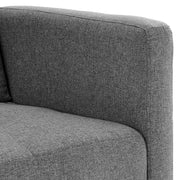 Sarantino Tufted Faux Linen 3-Seater Sofa Bed with Armrests - Light Grey V240-SOFA-M2930-LNN-LGY