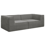 Sarantino Novi 3-Seater Modular Sofa with Ottoman in Grey Non-Slip Bottom Lounge V240-SOFA-MLM-232-GY