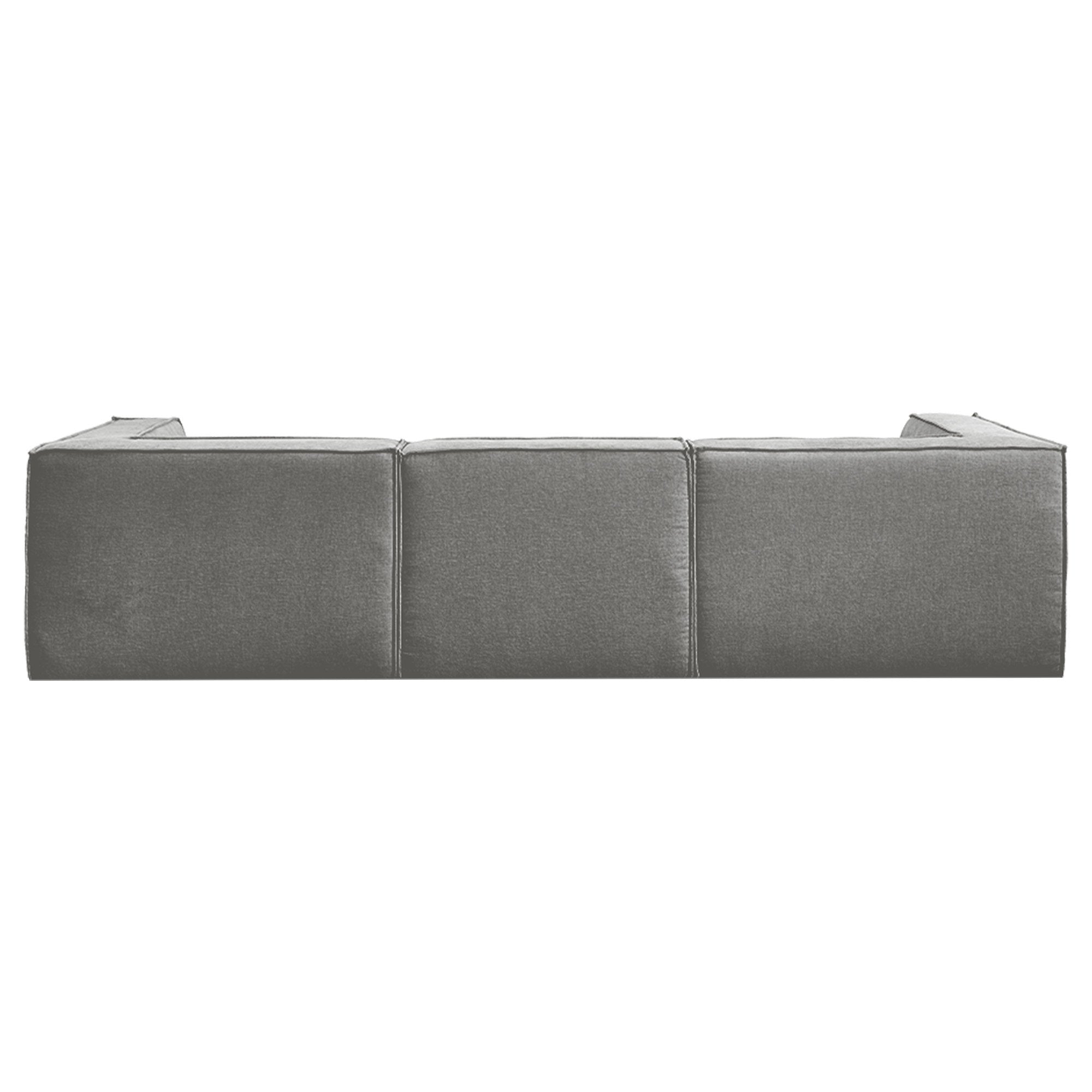 Sarantino Novi 3-Seater Modular Sofa with Ottoman in Grey Non-Slip Bottom Lounge V240-SOFA-MLM-232-GY