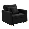 Sarantino Suri 3-in-1 Convertible Lounge Chair Bed - Black V240-SOFA-YGG-7001-LNN-BLK