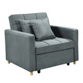 Sarantino Suri 3-in-1 Convertible Sofa Chair Bed - Airforce Blue V240-SOFA-YGG-7001-LNN-BLU