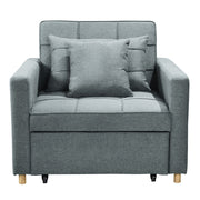 Sarantino Suri 3-in-1 Convertible Sofa Chair Bed - Airforce Blue V240-SOFA-YGG-7001-LNN-BLU