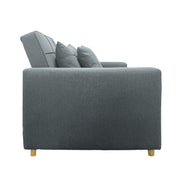 Sarantino Suri 3-in-1 Convertible Sofa Chair Bed - Airforce Blue V240-SOFA-YGG-7001-LNN-BLU