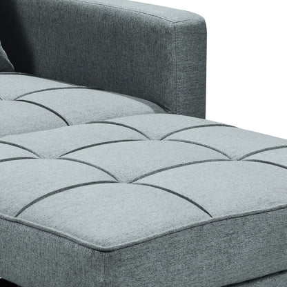 Sarantino Suri 3-in-1 Convertible Sofa Chair Bed - Airforce Blue V240-SOFA-YGG-7001-LNN-BLU
