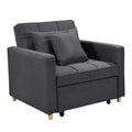 Sarantino Suri 3-in-1 Convertible Lounge Chair Bed - Dark Grey V240-SOFA-YGG-7001-LNN-DGY