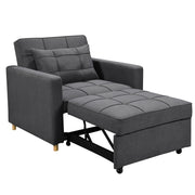 Sarantino Suri 3-in-1 Convertible Lounge Chair Bed - Dark Grey V240-SOFA-YGG-7001-LNN-DGY