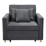 Sarantino Suri 3-in-1 Convertible Lounge Chair Bed - Dark Grey V240-SOFA-YGG-7001-LNN-DGY