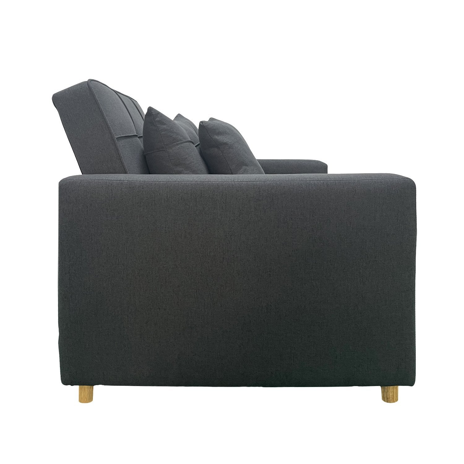 Sarantino Suri 3-in-1 Convertible Lounge Chair Bed - Dark Grey V240-SOFA-YGG-7001-LNN-DGY